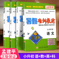 孟建平 小升初暑假衔接教材 语文数学英语科学 六年级暑假作业 小学升初中新课预习训练重点知识复习指导预备班