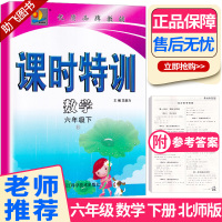 [助飞图书]课时特训小学六年级下册数学 北师大版 全套 小学生6年级下同步训练新版教材 试卷课堂奥数课时复习练习题