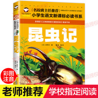 [学校指定版]昆虫记法布尔正版 小学生注音版二年级一年级课外书必读三四带拼音的课外书美绘版 人教版儿童绘本 文渊新课标