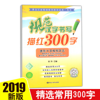 小学生汉字描红300字菱形十字格写字一二年级语文教材同步练字帖生字生词铅笔汉字描红写字课课练1-2年级初学者铅笔练字帖铅