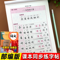 六年级下册字帖练字田英章楷书田氏欧楷字帖写字课课练人教版语文专项同步训练练字帖每日一练行书楷书书法汉字临摹描红本练字本