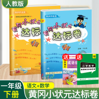 新版 黄冈小状元小学一年级下册语文数学书试卷同步训练测试卷 黄冈小状元达标卷一年级下册人教版语文数学共2本 人教版一年级