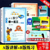 奥数一年级 2020 A+B版通用2本小学奥数典型题举一反三1年级 口算题卡一年级下册同步训练 一年级数学专项训练 一年