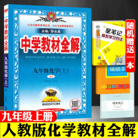 新版 中学教材全解九年级上册化学人教版 初中9年级上册化学辅导书练习册 薛金星教材全解九年级上册化学书同步教材解析