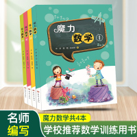 魔力数学游戏书全套4册 幼小衔接数学思维训练教材 学前数字逻辑推理专注力记忆力启蒙 幼儿园迷宫连线5-6-7-8岁宝宝智