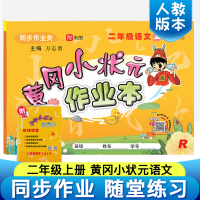 黄冈小状元二年级上 一课一练二年级上册语文2019新部编人教版课时作业黄岗小状元作业本练习册单元测试卷 小学二年级上册同