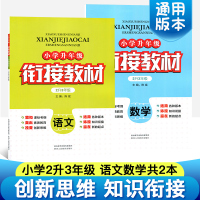 二年级暑假作业 小学二年级下册同步训练三年级上册练习册2020人教北师苏教通用语文数学全套二升三衔接教材 二年级下册期末