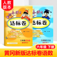 2020新正版 黄冈小状元六年级下 小学6六年级黄冈小状元达标卷语文数学书同步下册试卷期中期末复习人教版共两本 六年级下