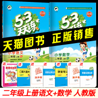 53天天练二年级上册 正版部编人教版小学语文数学练习册 5.3天天练五三一课一练口算题卡 二年级上册试卷 全套 二年级上