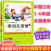 海星图书 宋词三百首 中国经典国学读本 扫码听朗读一二三四五六年级小学生课外无障碍阅读儿童文学少儿幼儿早教启蒙故事书