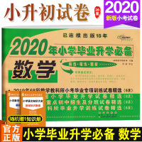 2020新版小学毕业升学必备小升初真题卷数学必刷题小学名校冲刺总复习知识大集结期末练习题专项训练全真六年级上册下册全套试