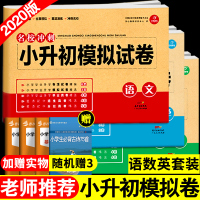 2020年小升初真题卷语文数学英语人教版必刷题小学毕业升学总复习模拟卷小学升初中练习册68所名校同步专项训练六年级下册试