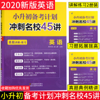 2020新版小升初备考计划 冲刺名校45讲 英语 名校冲刺小升初英语总复习 小学英语知识大全 小学英语基础知识手册 小学