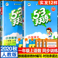 2020秋正版53天天练一年级上册同步训练全套5.3小学语文数学同步练习册部编人教版试卷测试题1年级上五三天天练课本训练