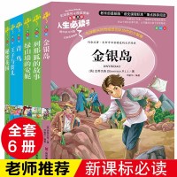 全套6册 金银岛 正版书免邮原版列那狐的故事 三年级王子与贫儿青鸟书 四年级秘密花园 小学生必读课外书8-9-10岁老师