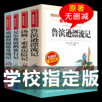 完整版六年级下册书目必读 汤姆索亚历险记鲁滨逊漂流记原著 尼尔斯骑鹅旅行记爱丽丝漫游奇境记企鹅正版小学生阅读书籍6下课
