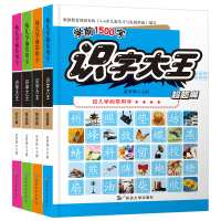 学前识字大王1500字全套4册 儿童看图识字认字卡书学龄前3-5-6岁幼儿园大班教材幼小衔接早教启蒙益智卡片 宝宝幼儿阅