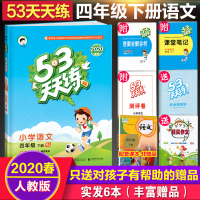 2020春新版53天天练四年级下册语文人教版RJ小学4四年级下册语文书课本同步训练习册五三5.3天天练四年级下语文课堂练