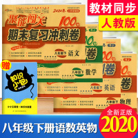 八年级下册试卷全套人教版2020 聚能闯关100分期末复习冲刺卷八年级下册语文数学英语物理卷子 初中初二8八年级下册 复