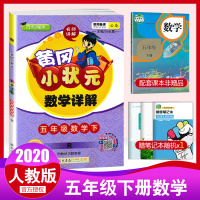 2020春新版 黄冈小状元 数学详解 五年级下册 5年级下 配人教版教材同步使用 数学课本详解 小学五年级辅导书 名师讲