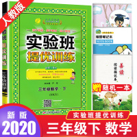 2020春 实验班提优训练 三年级下册/3年级下 数学 人教版 小学同步训练练习册课时单元期中期末测试卷题资料辅导书作业