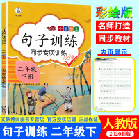 2020新版 句子训练二年级下册小学2二年级下册语文句子专项训练 连词成句把字句被字句照样子写句子看拼音写句子同步训练练