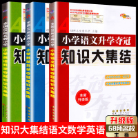 2020新版小学语文升学夺冠知识大集结+数学+英语 共3册 全新升级版 小升初总复习资料预备班衔接教材辅导工具书小学