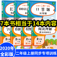 二年级上册语文数学同步专项训练人教版暑假作业练习册看拼音写词语看图说话写话训练阅读理解应用口算题卡专项表内乘法口诀天天练