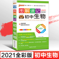 2021新版PASS绿卡图书图解速记初中生物通用版 中考生物知识大全 初一二三基础知识清单初中教辅辅导书便携口袋书 速查