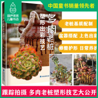 正版 肉老桩塑形出彩技艺 养活养好养花 多肉书籍盆栽培技术入门教程 花艺技术植物种植养护方法园艺多肉养殖书籍