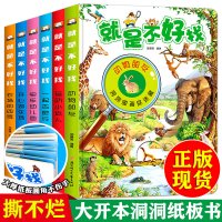 就是不好找 全套6册 幼儿情景洞洞书看图识物图书 宝宝早教启蒙认知绘本0-3-6周岁专注力训练益智翻翻书 儿童撕不烂故事