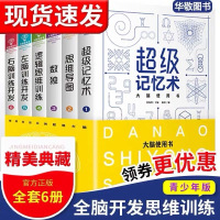 大脑使用书6册记忆力训练书 数学智力开发 思维导图全脑开发益智游戏大脑思维书籍 逻辑思维训练儿童图书左右脑左脑右脑开发书