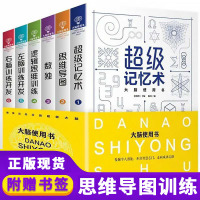 大脑使用书6册 左脑右脑开发超级记忆术记忆力训练书数学智力思维导图全脑益智游戏思维书籍逻辑思维训练儿童图书专注力套装