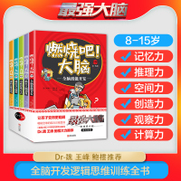 正版]燃烧吧 大脑 全套5册 8-15岁爱因思维系列儿童逻辑专注力记忆力训练益智游戏小学生九宫格迷宫开发智力大脑图书