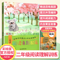 阅读真题80篇二年级阅读理解训练题语文部编人教版上下册 小学生作文书2年级看图写话同步思维训练专项阶梯课外大全黄冈作业天