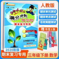 黄冈小状元满分冲刺微测验数学三年级下册RJ人教版测试卷 小学3年级期末冲刺单元复习练习册 小学生教材同步训练名校真题辅导