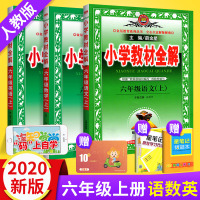 2020秋小学教材全解六年级上册全套语文数学英语教材全解3本人教版 同步训练练习册教材解读详解教辅书 6年级上册七彩课堂