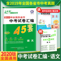 2020中考语文试卷历年真题 金考卷中考45套语文全国版中考真题试卷汇编 语文中考试题汇编初三辅导书初中语文2019中考