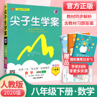 尖子生学案八下数学 人教版 初中初二下尖案数学同步教辅书八年级下数学教材完全解读 八下数学全教材解培优训练教辅导资料书