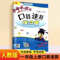 黄冈小状元口算速算一年级上册数学 2020秋人教版小学1年级口算题卡大通关 教材同步专项训练练习册 小学生口算心算速算计