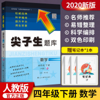 尖子生题库四年级下 数学RJ人教版2020春 小学生四年级数学下册同步训练课时作业 数学思维训练一课一练寒假作业测试卷子