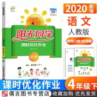 2020新版阳光同学四年级下册语文课时优化作业人教版部编版 小学4年级下课堂同步训练课课练题作业本单元期末练习册测试卷宇