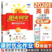 2020新版阳光同学六年级下册英语课时优化作业人教版 小学6年级下课堂配套同步训练题练习册课时作业本辅导资料书单元检测试