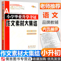 小学毕业升学夺冠作文素材大集结 小升初语文作文基础知识写作训练分类作文小考作文好词好句好段写作专项训练总复习辅导资料 6