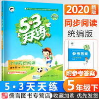 2020新版53天天练五年级下册小学同步阅读人教版统编曲一线五三5年级同步训练练习册课外阅读理解专项训练书5.3天天练部