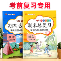 2020新版二年级下册期末总复习语文数学人教版部编版 汉之简小学2年级下册教材同步训练全套测试卷练习题册天天练期末冲刺1