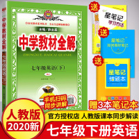 七年级英语教材全解 人教版部编2020初一辅导资料 单词语法初中英语教材同步教辅书七下教材解读薛金星中学教材全解七年级下