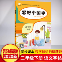 2020新版 二年级下册语文同步练字帖 部编人教版 小学2二年级下册生字抄写本 写好中国字 二年级下册语文同步练习册专项