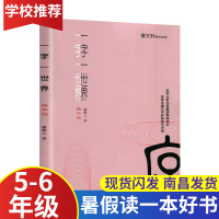 一字一世界 5-6年级2020江西省暑假读一本好书 小学生五六年级假期读好书暑期课外老师推荐必读书目读物 中国和平出版社