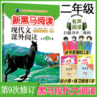 2020新黑马阅读二年级现代文课外阅读第九次修订小学二年新黑色马阅读训练级阶梯小学阅读理解训练上册下册2年级吉林大学出版